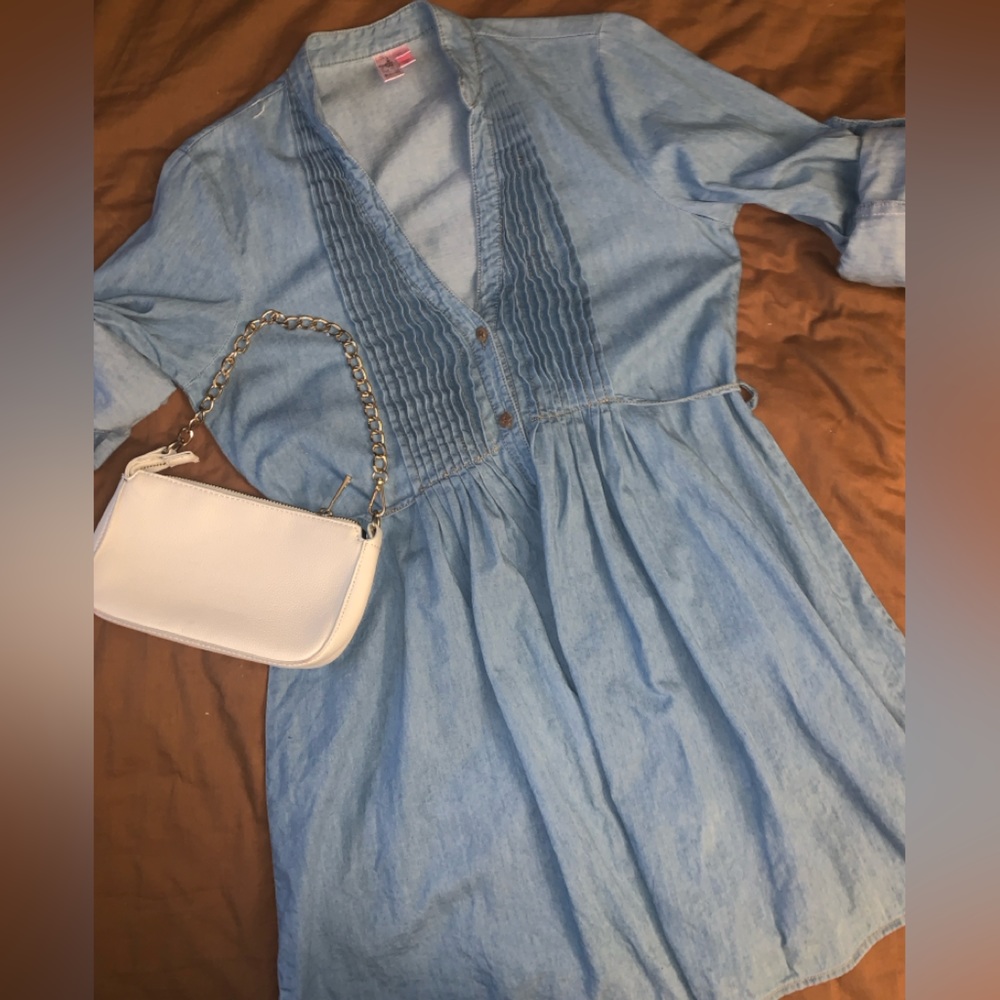 Dolled up denim tunic
